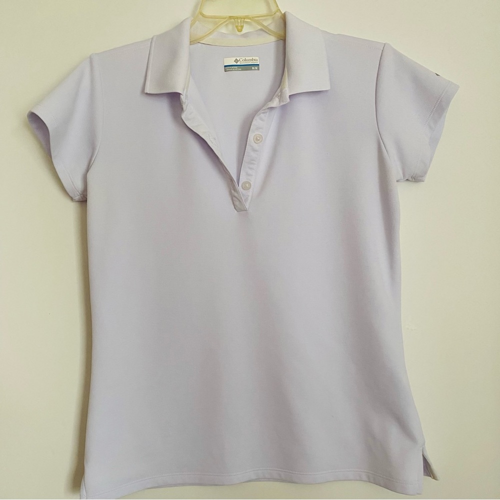Columbia Women's White PFG Polo Shirt